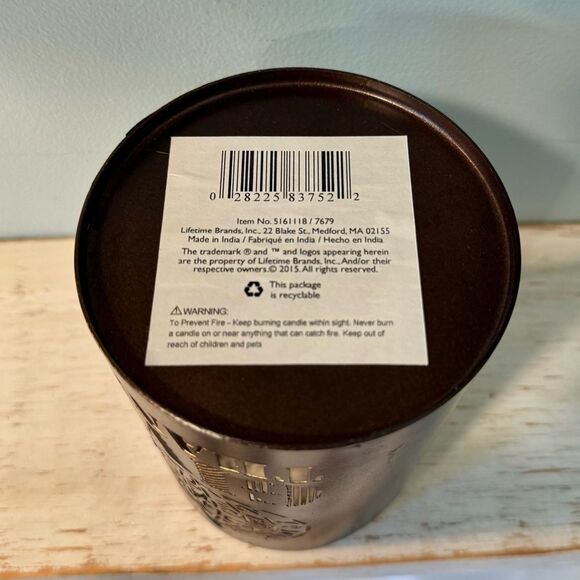 “Give Thanks” Pillar Candle Holder | Fall Autumn Thanksgiving Pumpkin Harvest - Picture 5 of 5